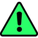 download Warning Icon clipart image with 90 hue color
