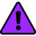 download Warning Icon clipart image with 225 hue color