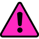 download Warning Icon clipart image with 270 hue color