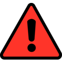 download Warning Icon clipart image with 315 hue color