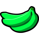 download Bananas Icon clipart image with 90 hue color