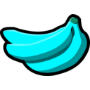 download Bananas Icon clipart image with 135 hue color