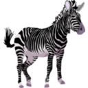 download Cebra clipart image with 270 hue color