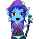 download Taniael Chibi clipart image with 180 hue color