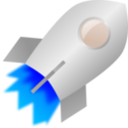 download Toy Rocket clipart image with 180 hue color