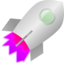 download Toy Rocket clipart image with 270 hue color