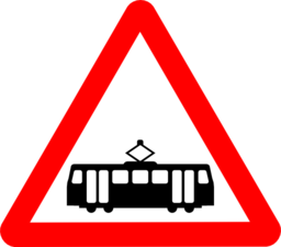 Roadsign Tram