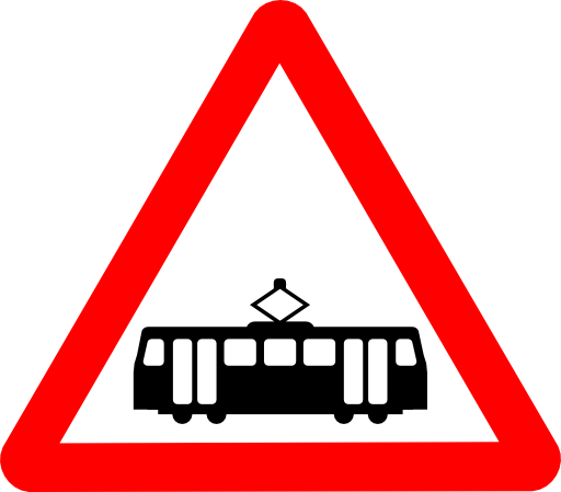 Roadsign Tram