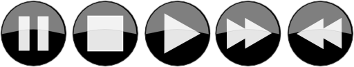 Glossy Media Player Buttons Inverted