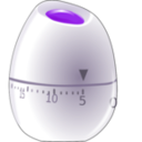 download Egg Timer clipart image with 225 hue color