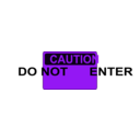 download Caution Do Not Enter clipart image with 225 hue color