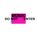 download Caution Do Not Enter clipart image with 270 hue color