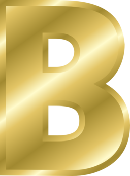 Effect Letters Alphabet Gold