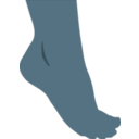 download Foot clipart image with 180 hue color