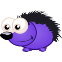 download Small Hedgehog clipart image with 225 hue color