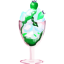 download Strawberry Sundae clipart image with 135 hue color