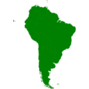 download South American Continent clipart image with 180 hue color