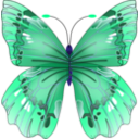 download Butterfly clipart image with 225 hue color