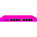 download Netgear Fs108p Switch clipart image with 90 hue color