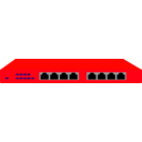 download Netgear Fs108p Switch clipart image with 135 hue color