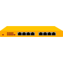download Netgear Fs108p Switch clipart image with 180 hue color