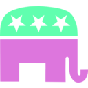 download Gop Elephant Transparent Background clipart image with 180 hue color