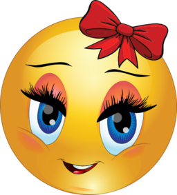 Cute Girl Smiley Emoticon