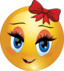 Cute Girl Smiley Emoticon