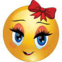 Cute Girl Smiley Emoticon