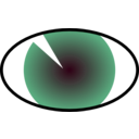 download Blue Eye clipart image with 270 hue color