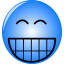 download Smiley clipart image with 180 hue color
