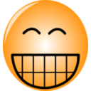 download Smiley clipart image with 0 hue color