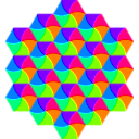 download Swirly Hexagon Tessellation clipart image with 270 hue color