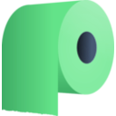 download Toilet Paper Roll clipart image with 180 hue color