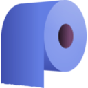download Toilet Paper Roll clipart image with 270 hue color