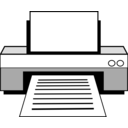 download Printer clipart image with 45 hue color