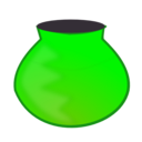 download Earthen Pot clipart image with 90 hue color