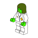 download Lego Town Female Doctor clipart image with 45 hue color