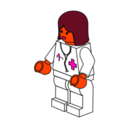 download Lego Town Female Doctor clipart image with 315 hue color