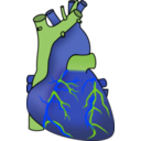 download Human Heart clipart image with 225 hue color