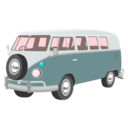 download Camper Van clipart image with 135 hue color