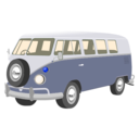 download Camper Van clipart image with 180 hue color