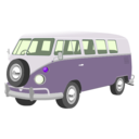 download Camper Van clipart image with 225 hue color