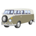 download Camper Van clipart image with 0 hue color