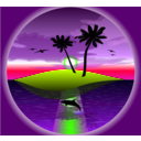 download Lost Island clipart image with 45 hue color