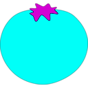 download Tomato2 clipart image with 180 hue color