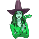 download Witch clipart image with 135 hue color