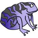 download Toad clipart image with 180 hue color