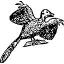 download Archaeopteryx clipart image with 135 hue color