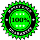download Money Back Guarantee Sticker clipart image with 90 hue color